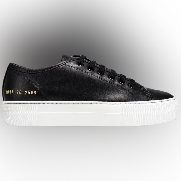 Common Projects Wmns Tournament Low 'Super Sole - Black White' - Picture 1 of 7